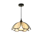 Elthaus Lampe Pendante Feuille Fiber Fleur - Neutralighting