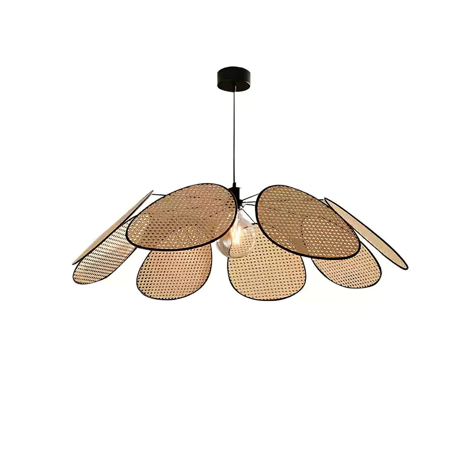 Orvara Lampe Pendante Pétale Rattan Fleur - Neutralighting
