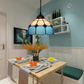 Tiffany Dôme Ombre Européenne Suspension Tachée Verre Salon - Neutralighting