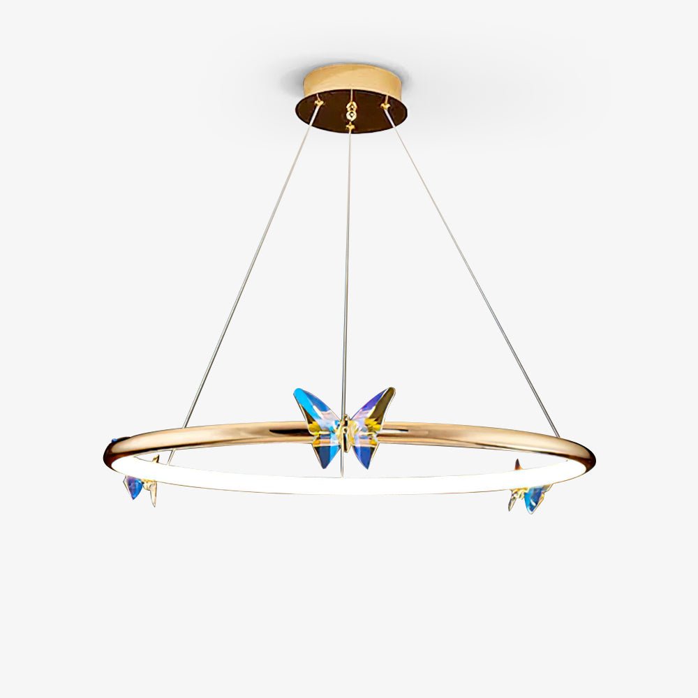 Lustra Chandelier Anneau en Cristal Papillon Élégant - Neutralighting