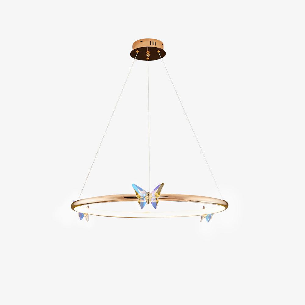 Lustra Chandelier Anneau en Cristal Papillon Élégant - Neutralighting