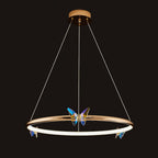 Lustra Chandelier Anneau en Cristal Papillon Élégant - Neutralighting