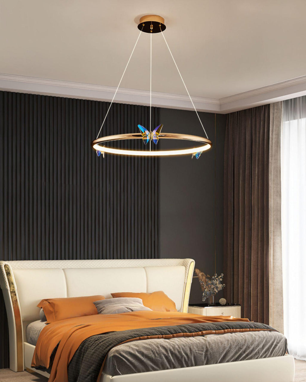 Lustra Chandelier Anneau en Cristal Papillon Élégant - Neutralighting