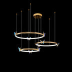 Lustra Chandelier Anneau en Cristal Papillon Élégant - Neutralighting