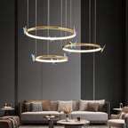 Lustra Chandelier Anneau en Cristal Papillon Élégant - Neutralighting