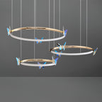 Lustra Chandelier Anneau en Cristal Papillon Élégant - Neutralighting