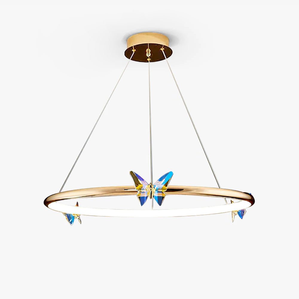 Lustra Chandelier Anneau en Cristal Papillon Élégant - Neutralighting