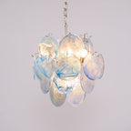 BlWaegnuvyj Individuel Créativité Disque Métal Verre Lustre - Neutralighting