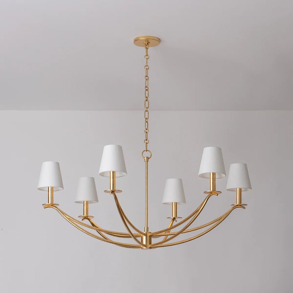 Ulfuvyd Moderne Minimaliste Tissu Métal Lustre - Neutralighting