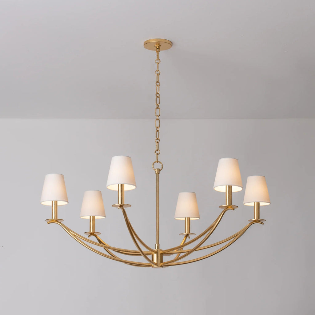 Ulfuvyd Moderne Minimaliste Tissu Métal Lustre - Neutralighting