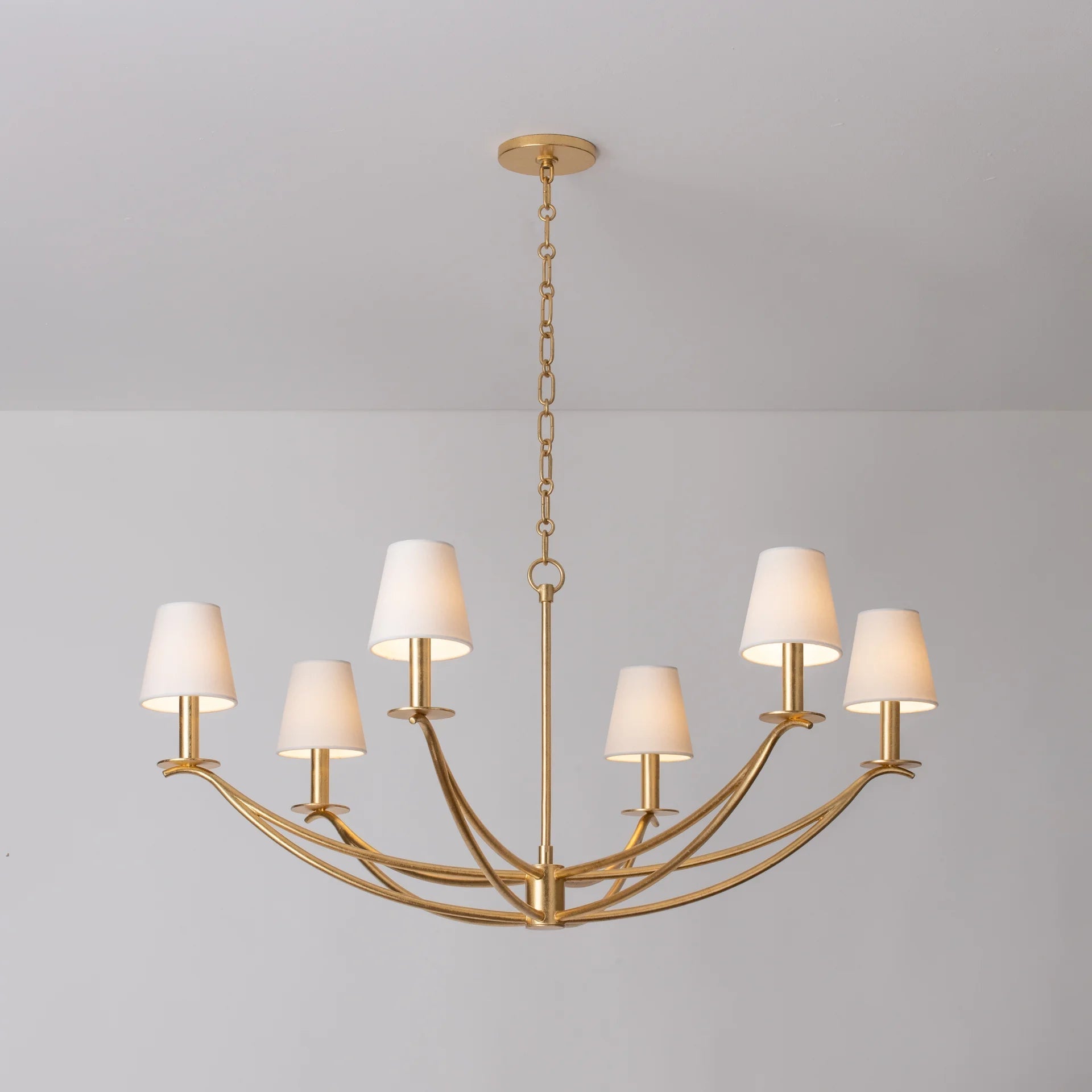 Ulfuvyd Moderne Minimaliste Tissu Métal Lustre - Neutralighting