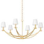 Ulfuvyd Moderne Minimaliste Tissu Métal Lustre - Neutralighting