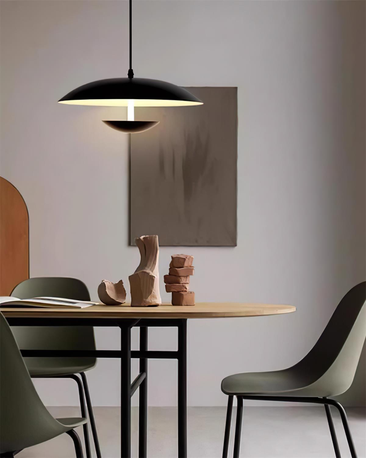 Pylos Lampe Suspendue Minimaliste Noire - Neutralighting