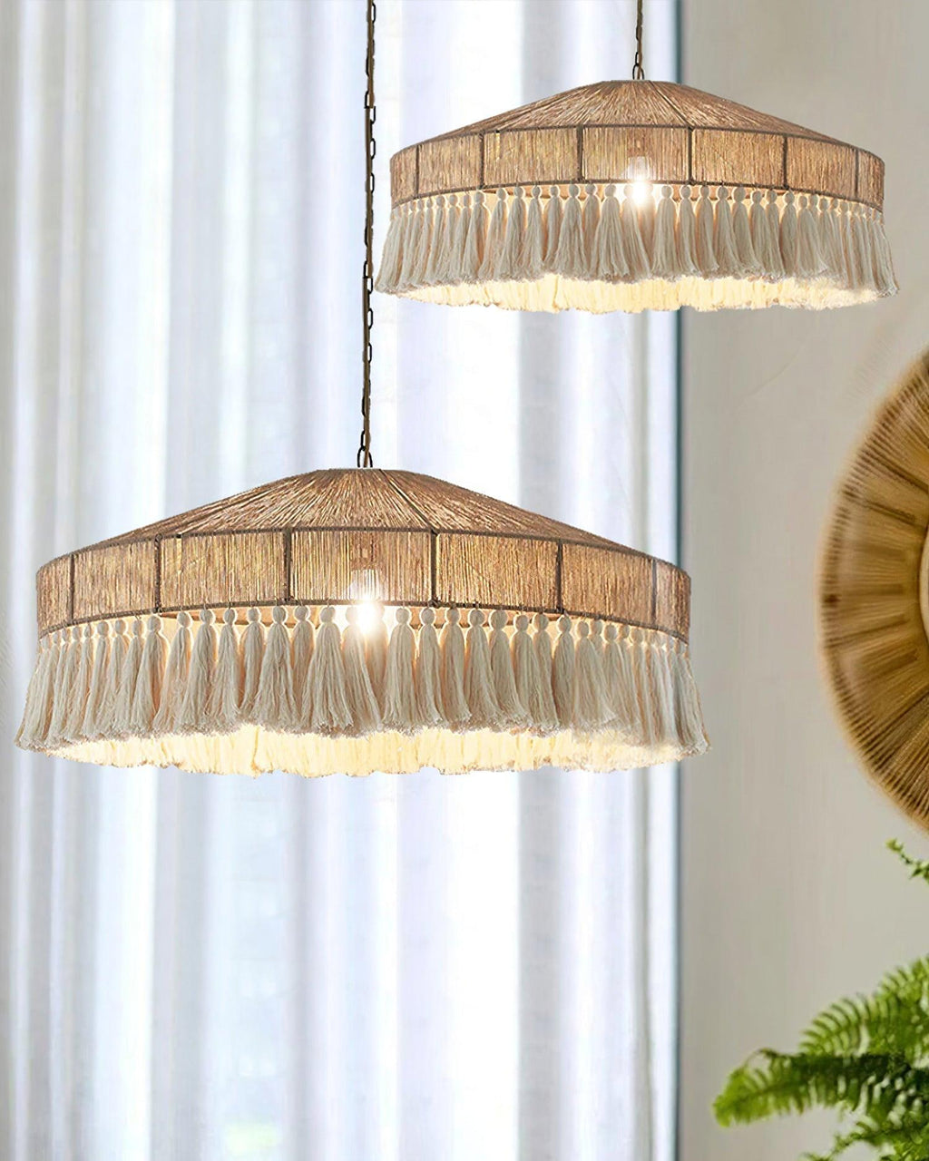 Vorenth Chanvre Corde Suspension Lumière - Neutralighting