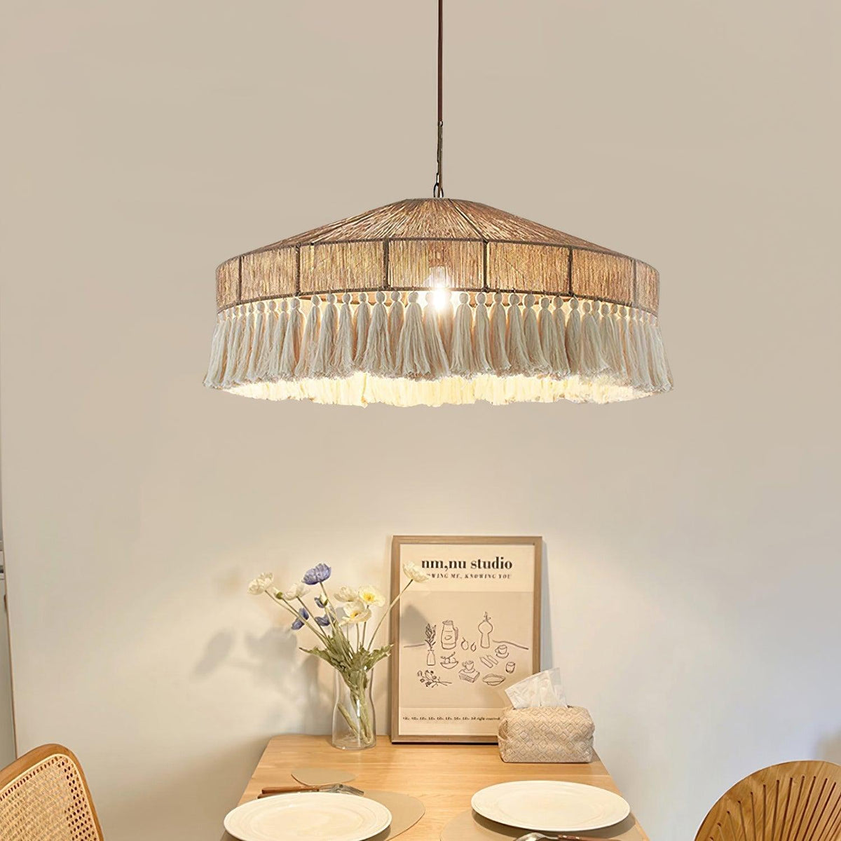 Vorenth Chanvre Corde Suspension Lumière - Neutralighting