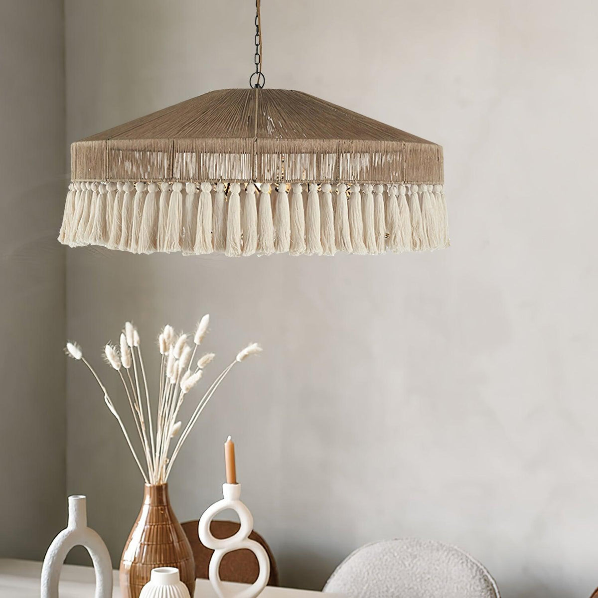 Vorenth Chanvre Corde Suspension Lumière - Neutralighting