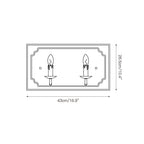 Vatnuvyd Rustique Cube Bois Métal Applique Murale - Neutralighting