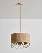 Boho Dona Suspension Naturel Frange Organique - Neutralighting