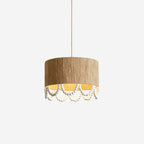 Boho Dona Suspension Naturel Frange Organique - Neutralighting