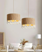 Boho Dona Suspension Naturel Frange Organique - Neutralighting