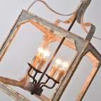 Lustra Chandelier Cube Rustique Cadre Vintage - Neutralighting