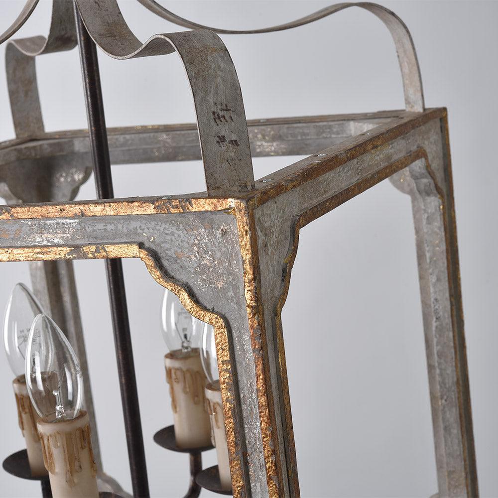 Lustra Chandelier Cube Rustique Cadre Vintage - Neutralighting