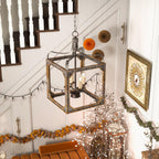 Lustra Chandelier Cube Rustique Cadre Vintage - Neutralighting