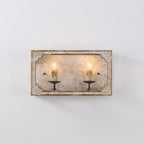 Vatnuvyd Rustique Cube Bois Métal Applique Murale - Neutralighting