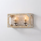 Vatnuvyd Rustique Cube Bois Métal Applique Murale - Neutralighting