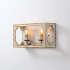 Vatnuvyd Rustique Cube Bois Métal Applique Murale - Neutralighting
