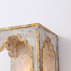 Vatnuvyd Rustique Cube Bois Métal Applique Murale - Neutralighting