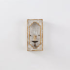 Vatnuvyd Rustique Cube Bois Métal Applique Murale - Neutralighting