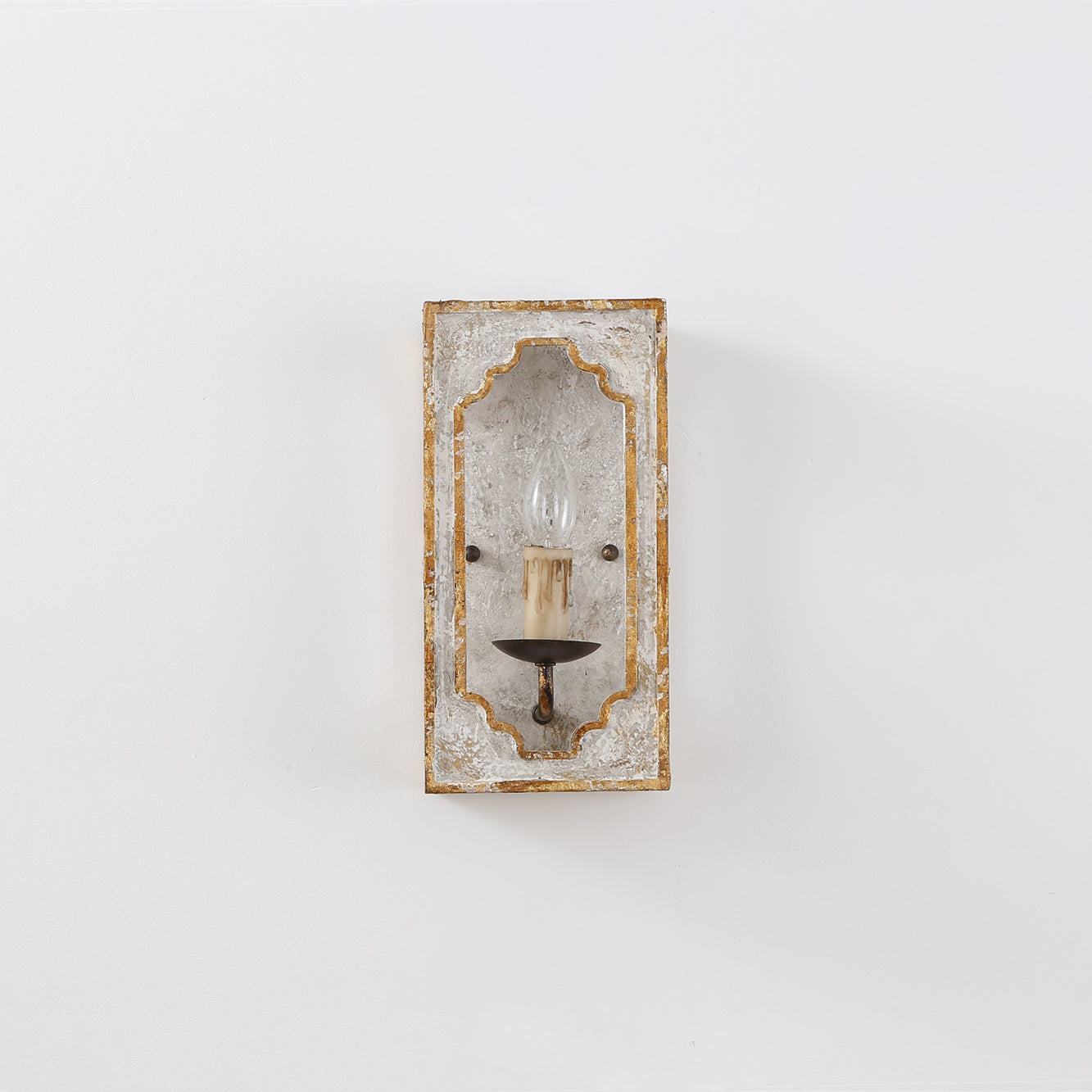 Vatnuvyd Rustique Cube Bois Métal Applique Murale - Neutralighting