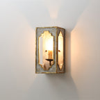 Vatnuvyd Rustique Cube Bois Métal Applique Murale - Neutralighting
