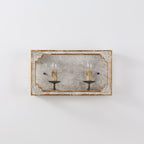 Vatnuvyd Rustique Cube Bois Métal Applique Murale - Neutralighting