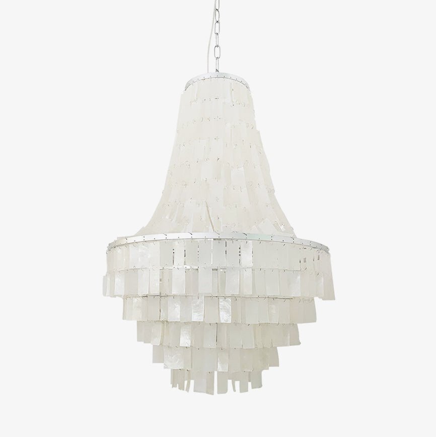 Aurora Chandelier Boho Shell Tiered - Neutralighting