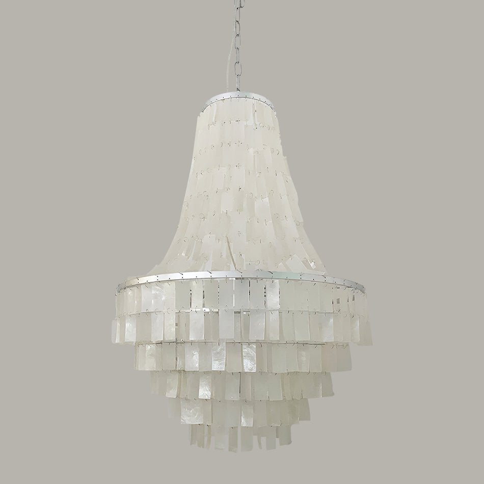 Aurora Chandelier Boho Shell Tiered - Neutralighting