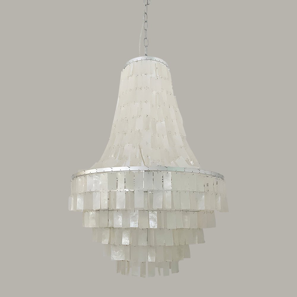 Aurora Chandelier Boho Shell Tiered - Neutralighting