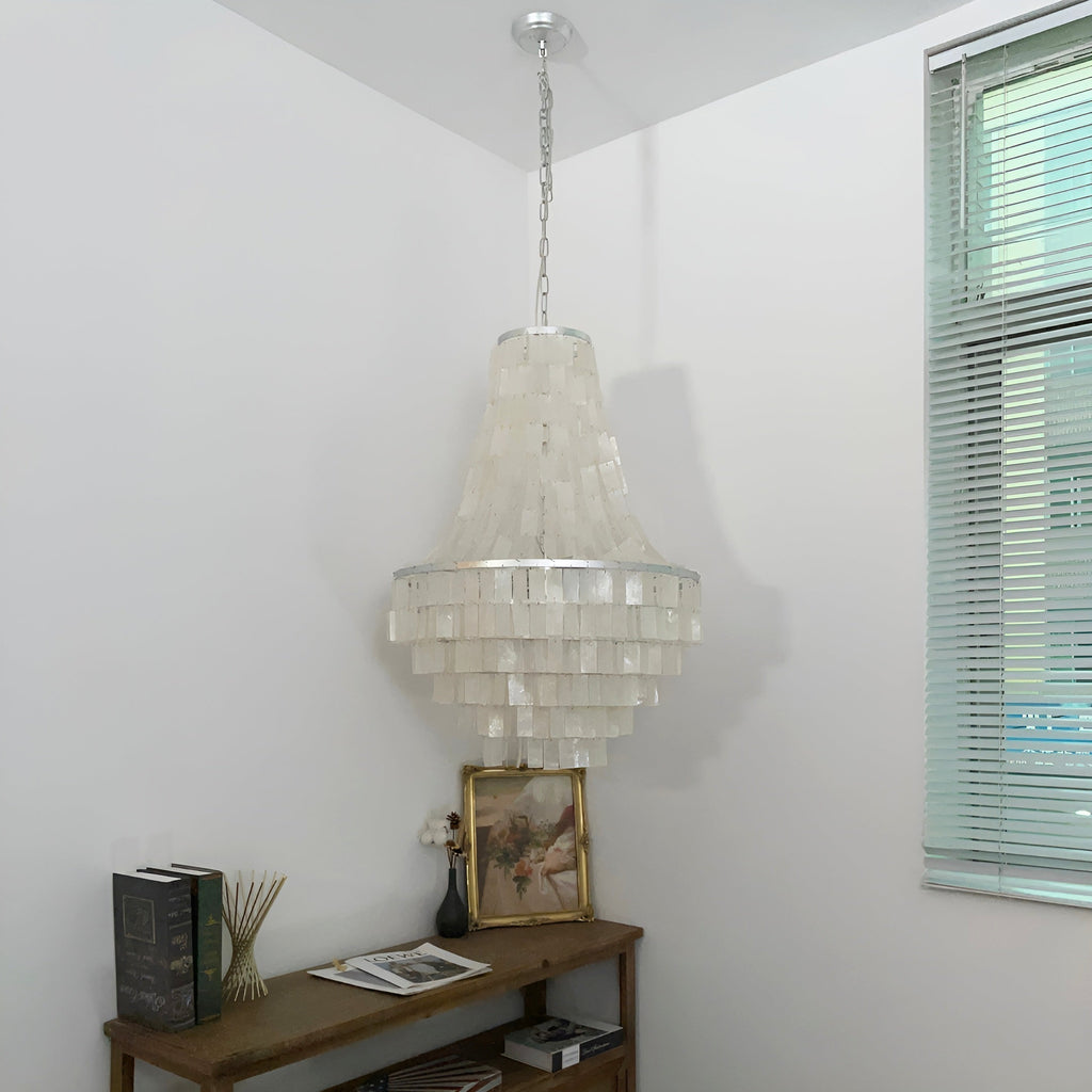 Aurora Chandelier Boho Shell Tiered - Neutralighting
