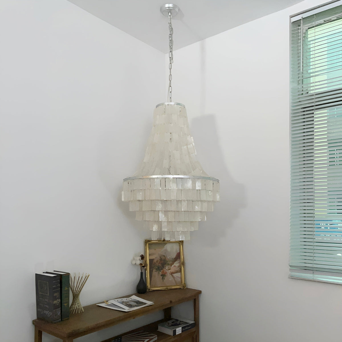 Aurora Chandelier Boho Shell Tiered - Neutralighting