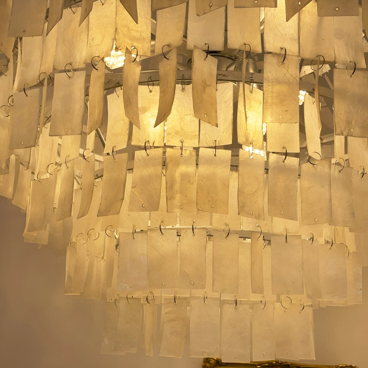 Aurora Chandelier Boho Shell Tiered - Neutralighting