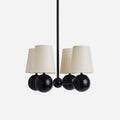 Aevuvyj Prime Élégance Laiton Tissu Métal Lustre - Neutralighting