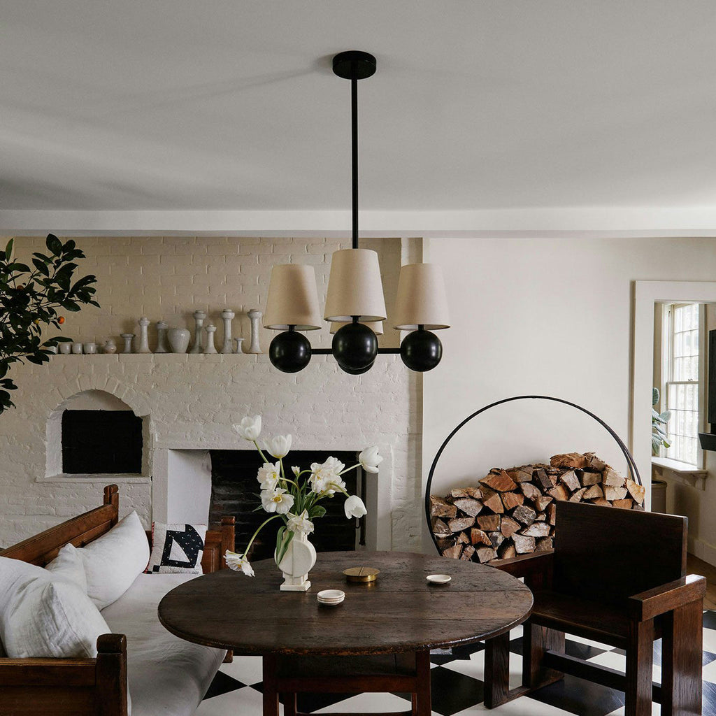 Aevuvyj Prime Élégance Laiton Tissu Métal Lustre - Neutralighting