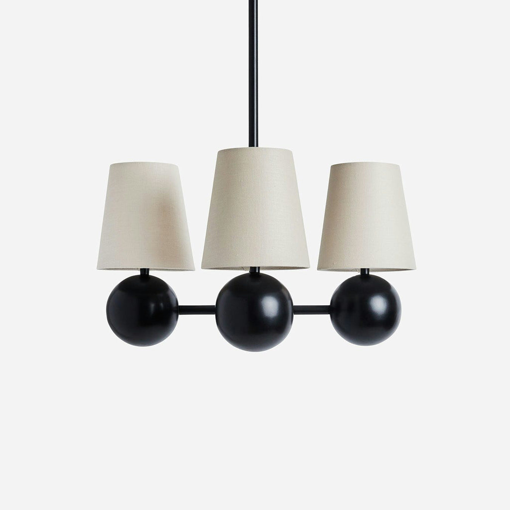 Aevuvyj Prime Élégance Laiton Tissu Métal Lustre - Neutralighting
