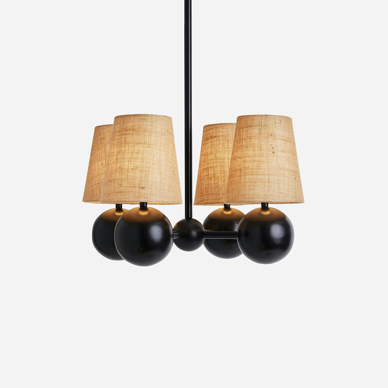 Aevuvyj Prime Élégance Laiton Tissu Métal Lustre - Neutralighting