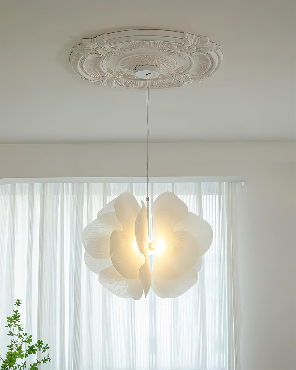 Bolide Suspension Pétale Florale Organique - Neutralighting