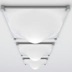 Bolla Plafonnier Courbe Triangle Abat-jour Minimaliste - Neutralighting