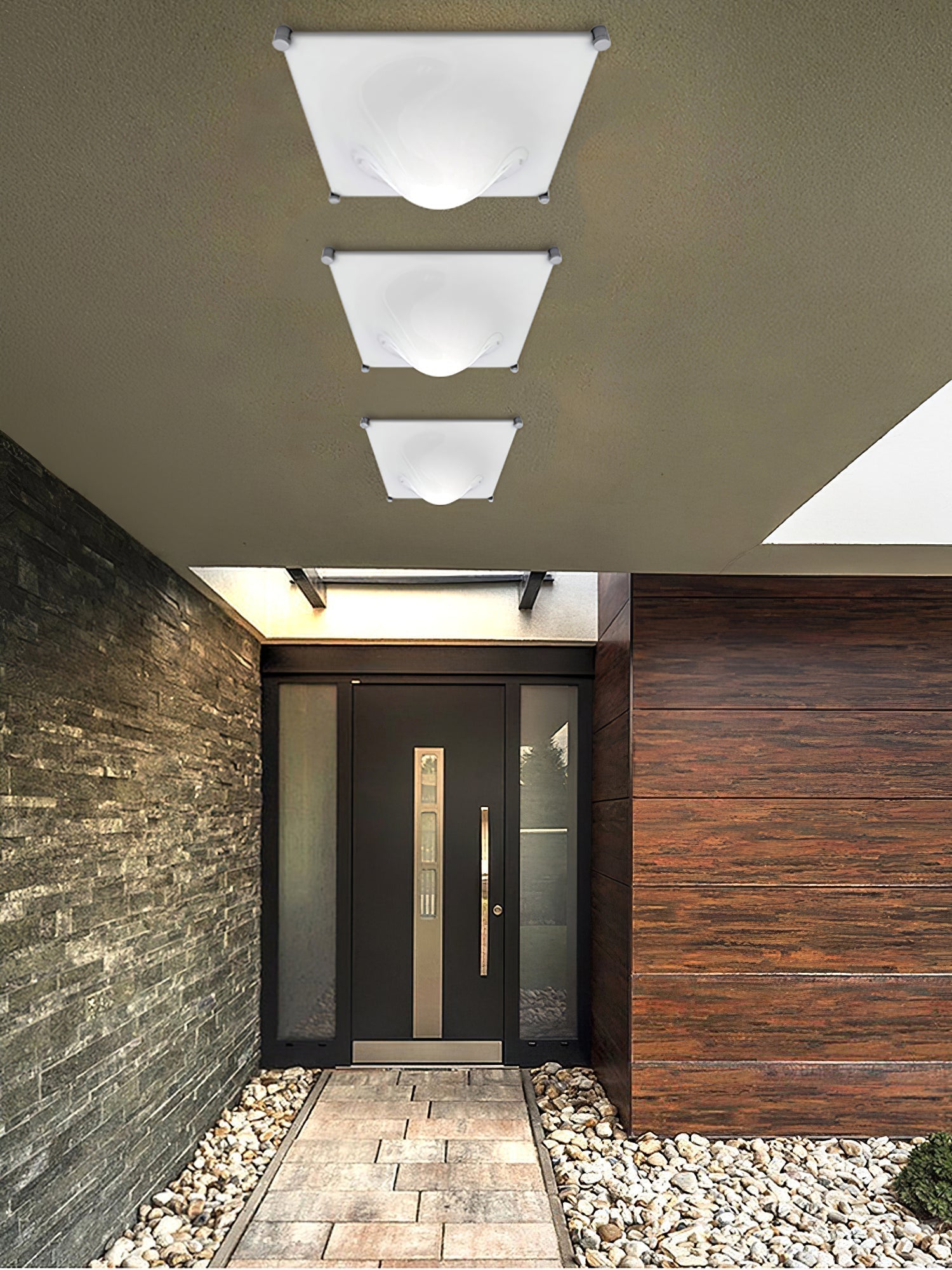 Bolla Plafonnier Courbe Triangle Abat-jour Minimaliste - Neutralighting