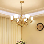 Dvaluvyj Postmodern Luxe Laiton Métal Verre Lustre - Neutralighting