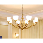 Dvaluvyj Postmodern Luxe Laiton Métal Verre Lustre - Neutralighting